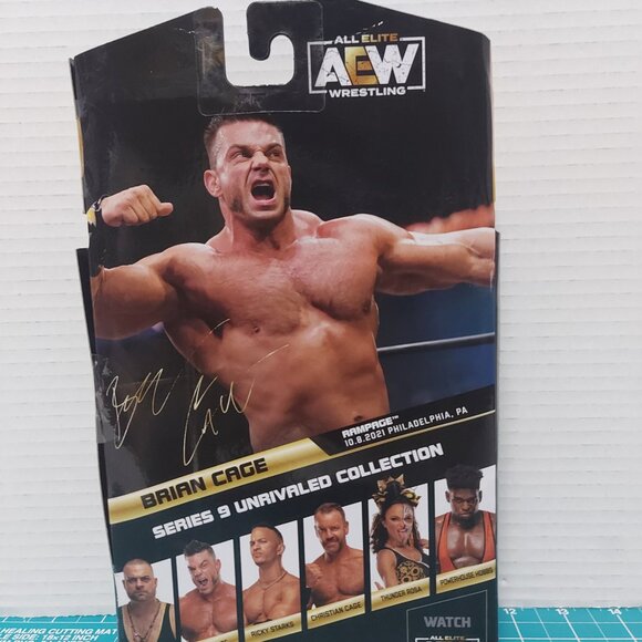 AEW Unrivaled Collection Series 9 Brian Cage #74 Wrestling Action Figure - Picture 3 of 6